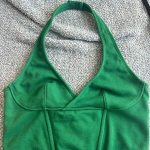 Urban Outfitters Green Knit Halter Top
